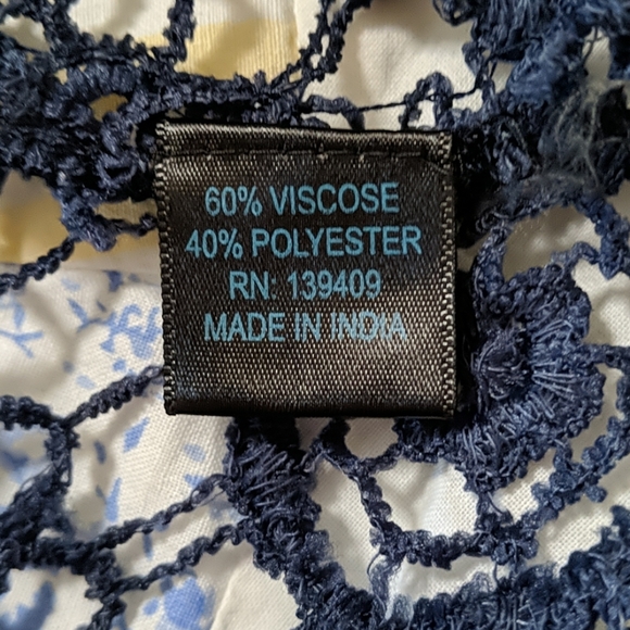 BeLLa MoDa blue crochet tunic - Picture 5 of 6